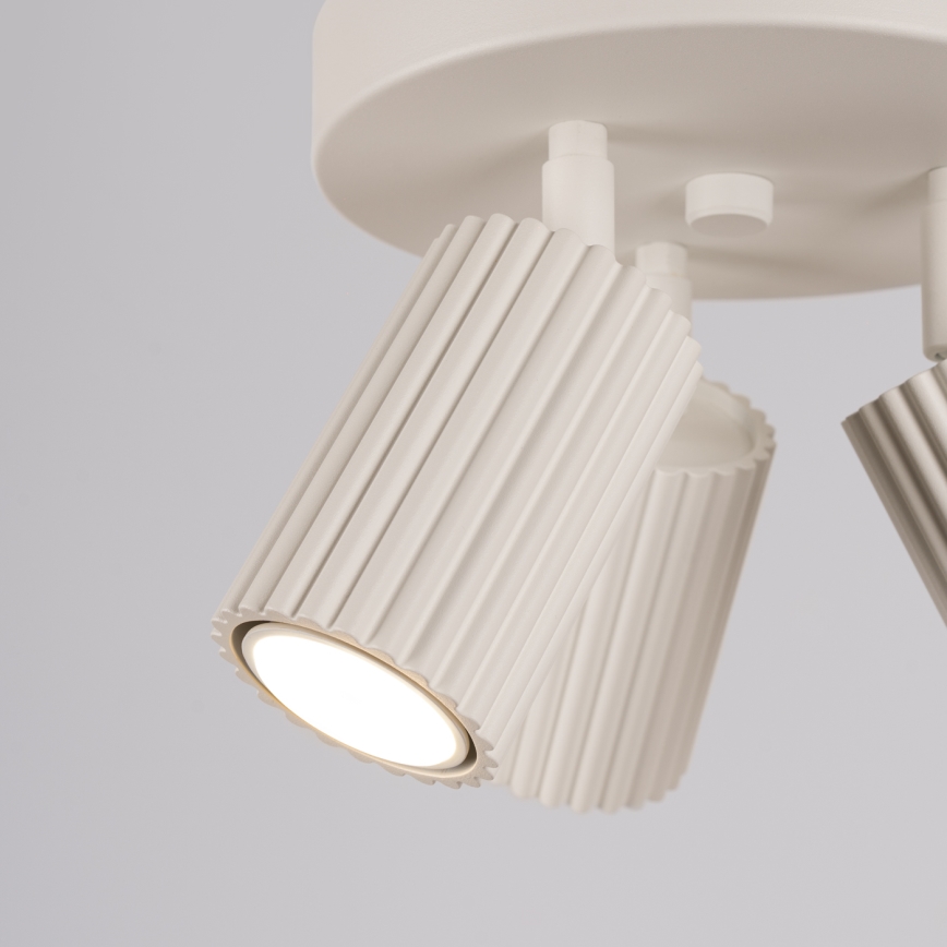 Spotlampe KARBON 3xGU10/10W/230V cremefarvet