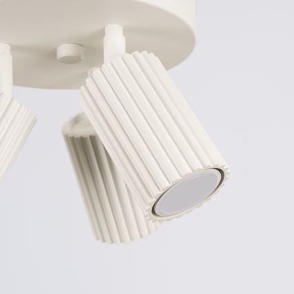 Spotlampe KARBON 3xGU10/10W/230V cremefarvet