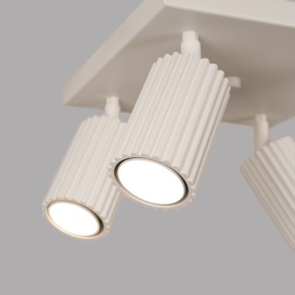Spotlampe KARBON 4xGU10/10W/230V cremefarvet