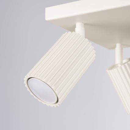 Spotlampe KARBON 4xGU10/10W/230V cremefarvet