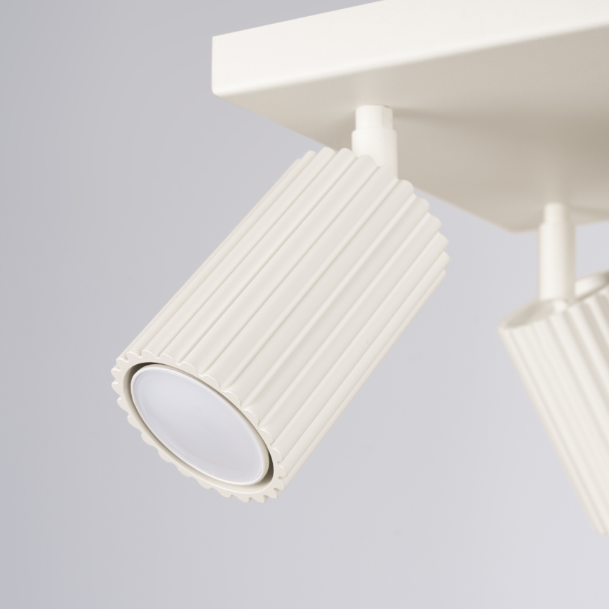 Spotlampe KARBON 4xGU10/10W/230V cremefarvet