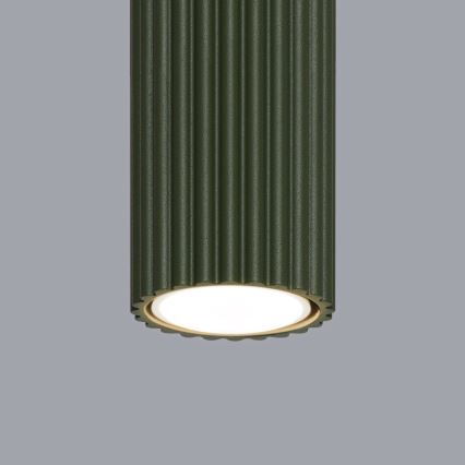 Spotlampe KARBON 1xGU10/10W/230V 20 cm grøn