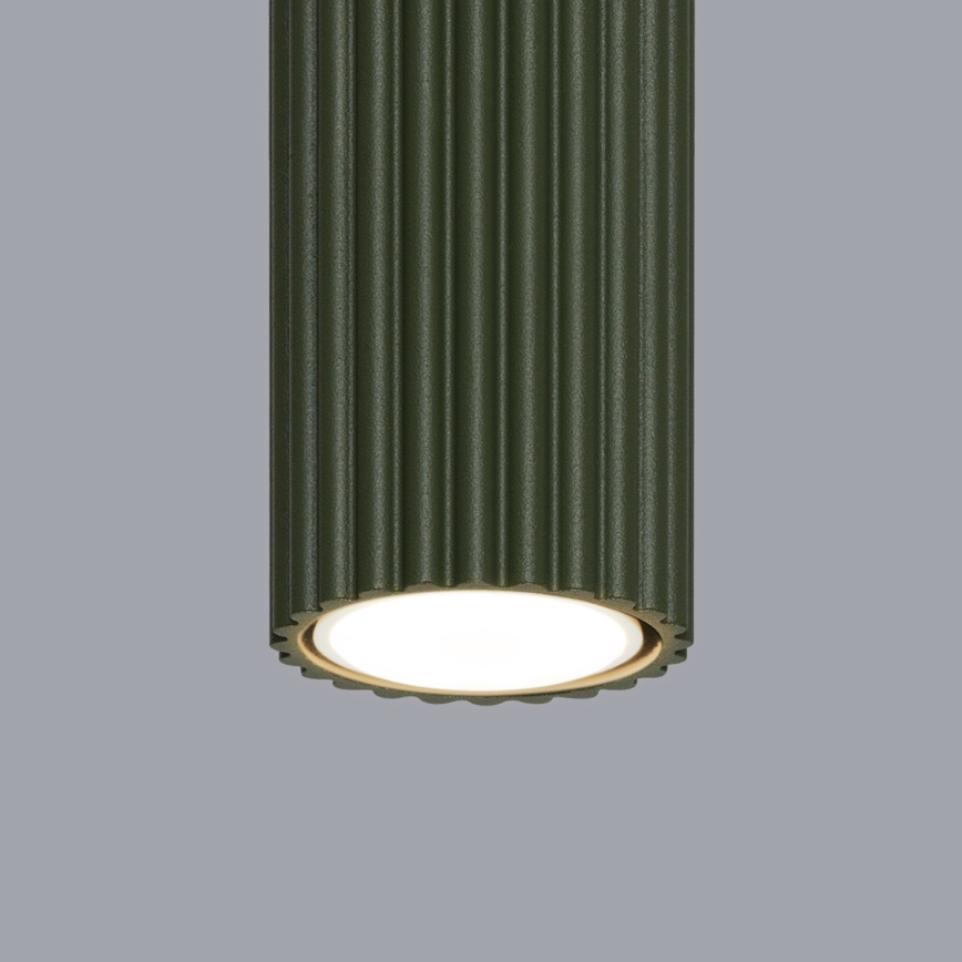 Spotlampe KARBON 1xGU10/10W/230V 20 cm grøn
