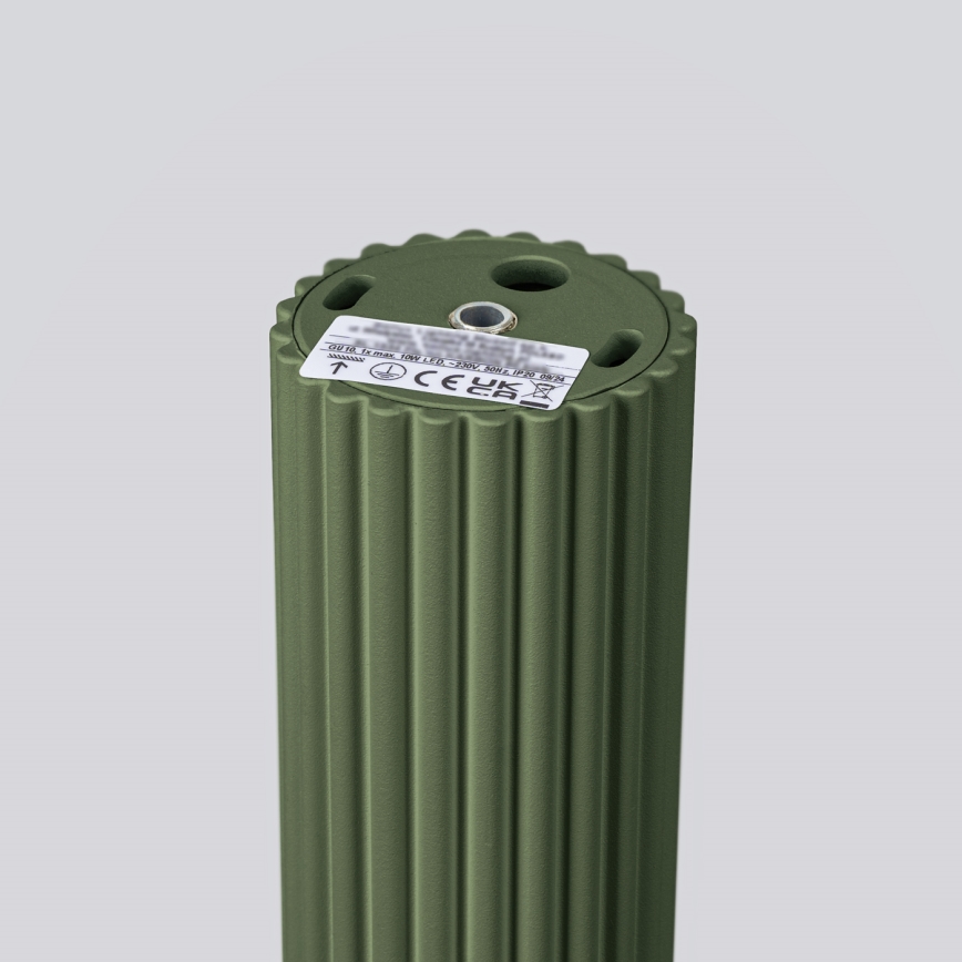 Spotlampe KARBON 1xGU10/10W/230V 20 cm grøn