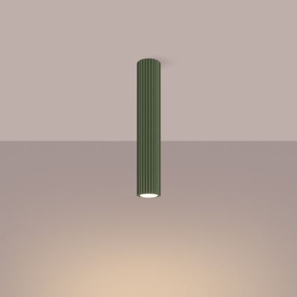 Spotlampe KARBON 1xGU10/10W/230V 40 cm grøn