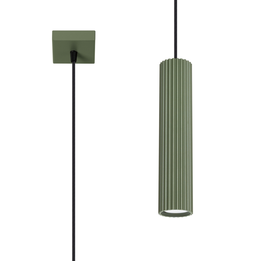 Pendel KARBON 1xGU10/10W/230V grøn