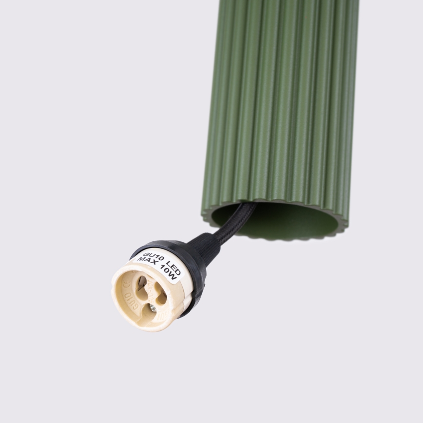 Pendel KARBON 3xGU10/10W/230V grøn