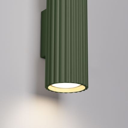 Væglampe KARBON 2xGU10/10W/230V grøn