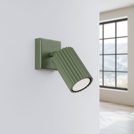 Vægspot KARBON 1xGU10/10W/230V grøn