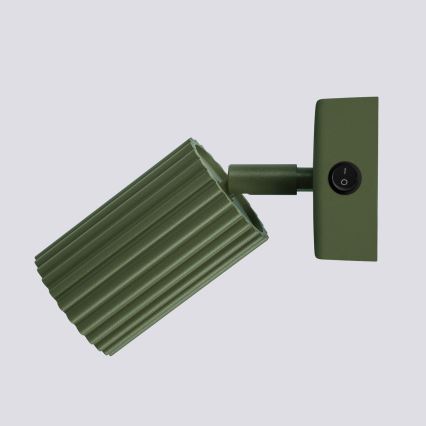 Vægspot KARBON 1xGU10/10W/230V grøn