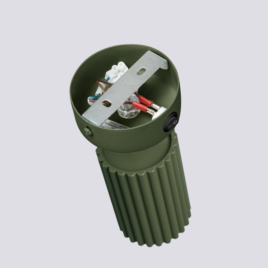 Vægspot KARBON 1xGU10/10W/230V grøn