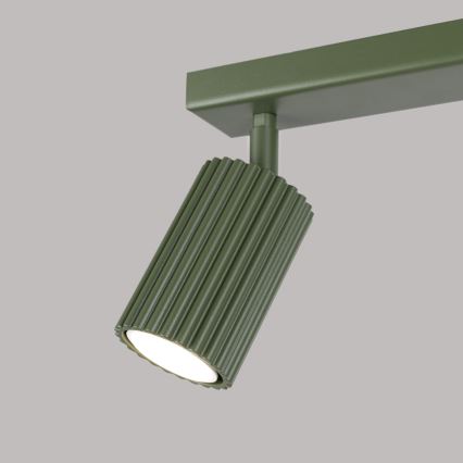Spotlampe KARBON 2xGU10/10W/230V grøn