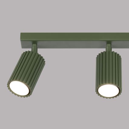 Spotlampe KARBON 3xGU10/10W/230V grøn