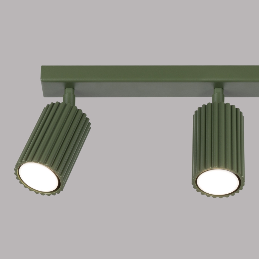 Spotlampe KARBON 3xGU10/10W/230V grøn