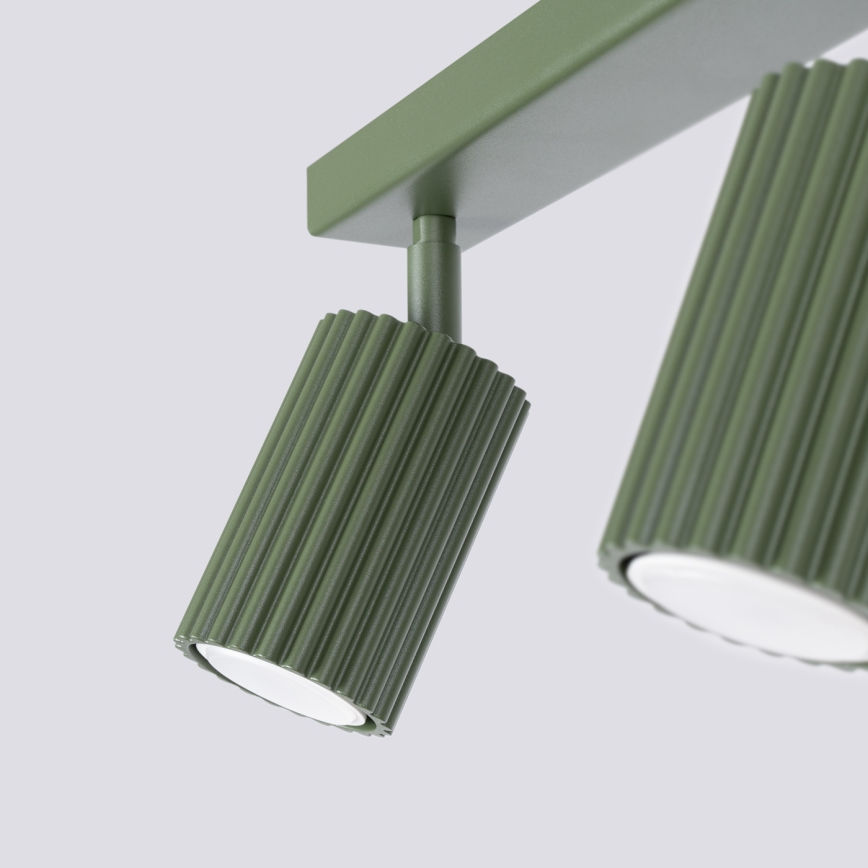 Spotlampe KARBON 3xGU10/10W/230V grøn