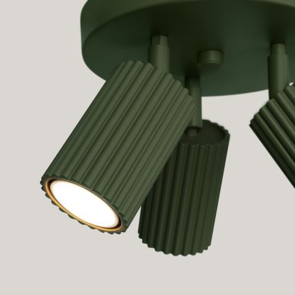 Spotlampe KARBON 3xGU10/10W/230V grøn
