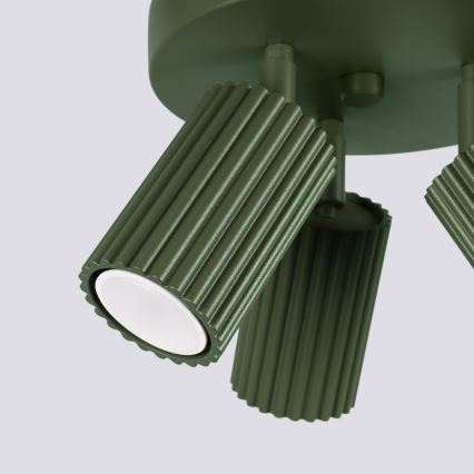 Spotlampe KARBON 3xGU10/10W/230V grøn