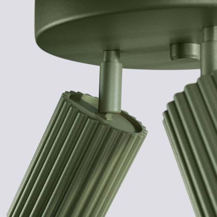 Spotlampe KARBON 3xGU10/10W/230V grøn