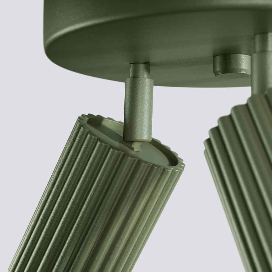 Spotlampe KARBON 3xGU10/10W/230V grøn
