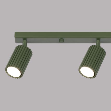 Spotlampe KARBON 4xGU10/10W/230V grøn