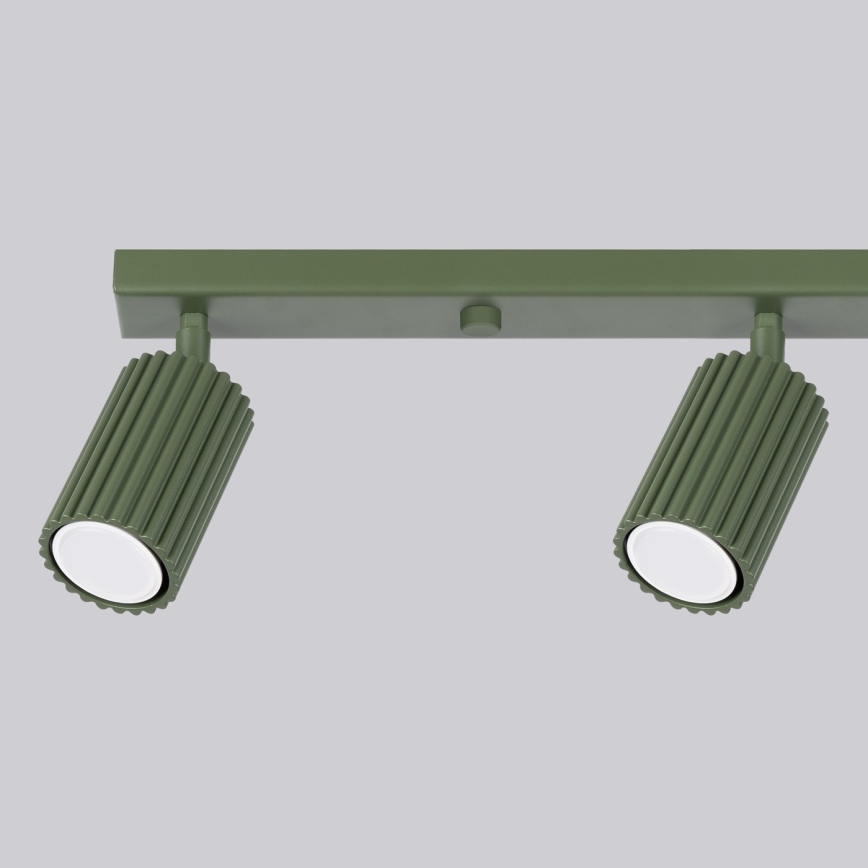Spotlampe KARBON 4xGU10/10W/230V grøn