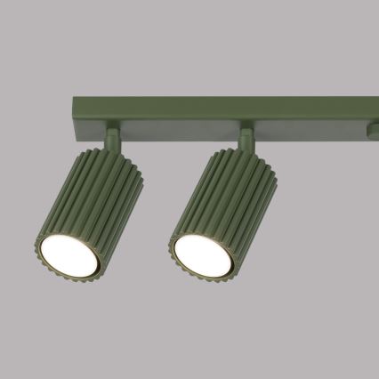 Spotlampe KARBON 6xGU10/10W/230V grøn