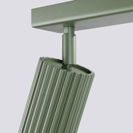 Spotlampe KARBON 6xGU10/10W/230V grøn
