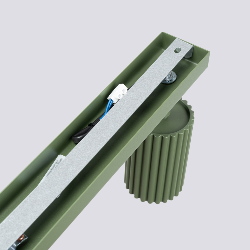Spotlampe KARBON 6xGU10/10W/230V grøn