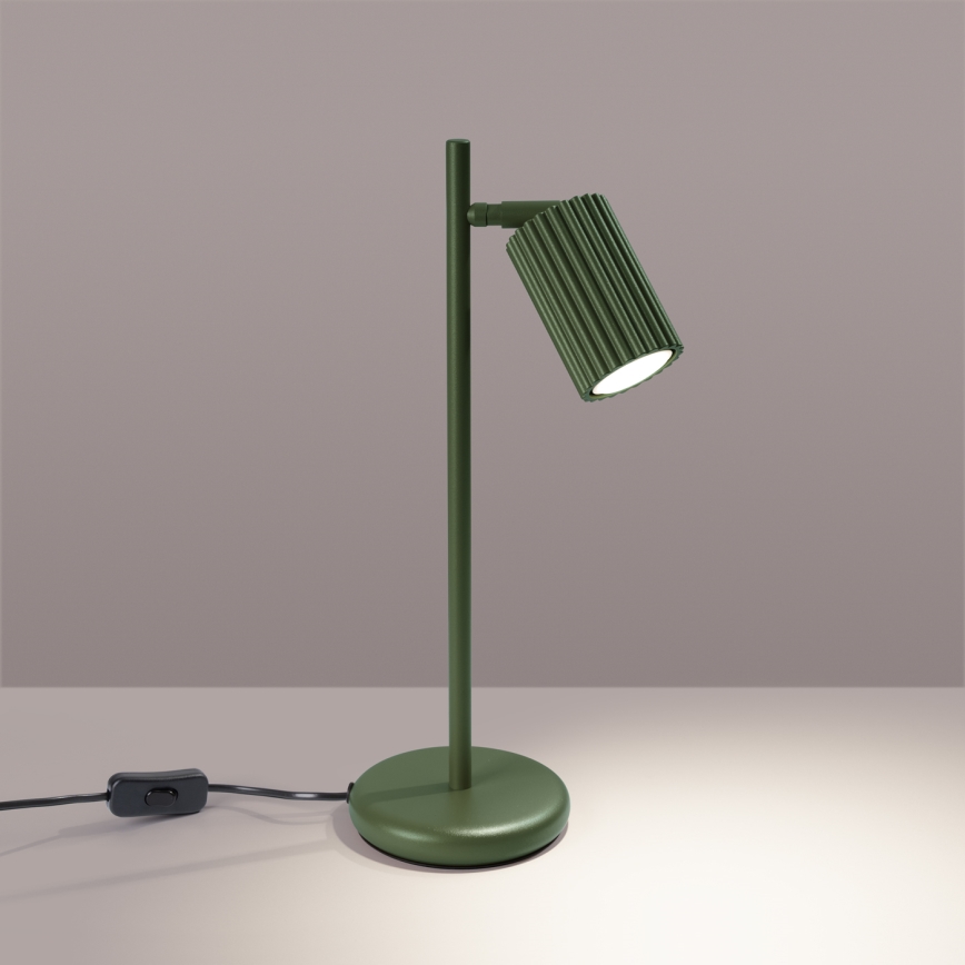 Bordlampe KARBON 1xGU10/10W/230V grøn