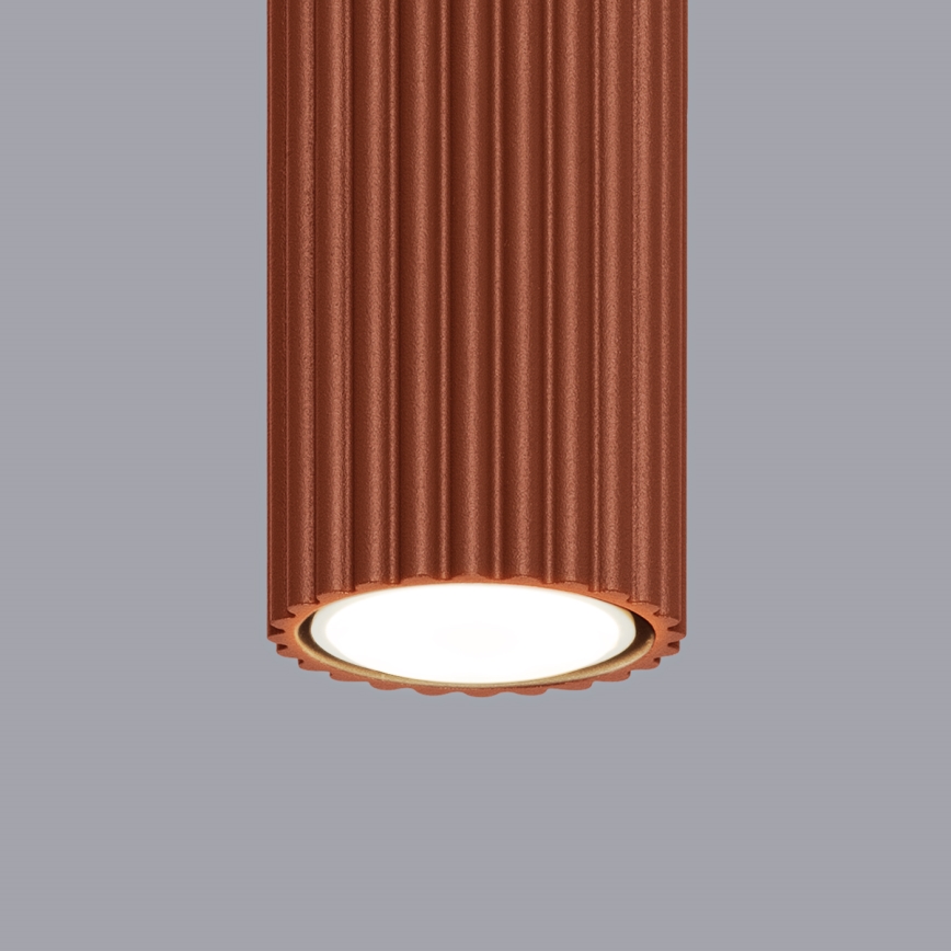 Spotlampe KARBON 1xGU10/10W/230V 10 cm rød