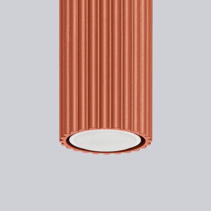 Spotlampe KARBON 1xGU10/10W/230V 10 cm rød