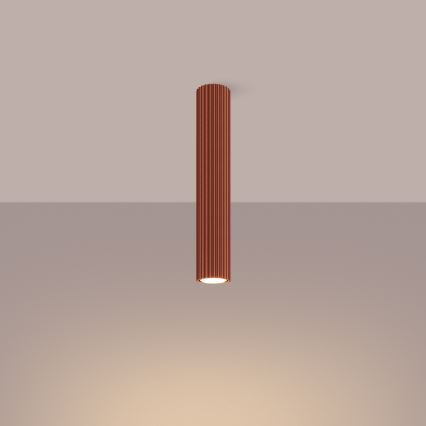 Spotlampe KARBON 1xGU10/10W/230V 40 cm rød