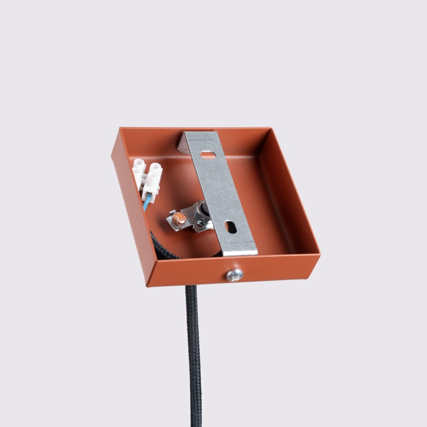 Pendel KARBON 1xGU10/10W/230V rød