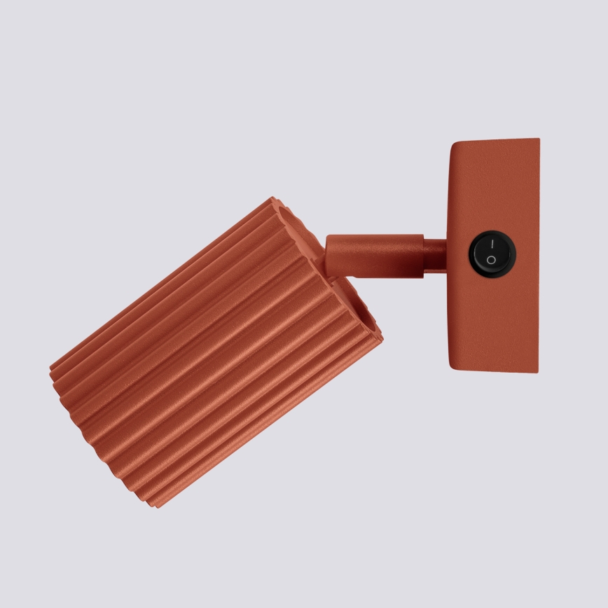 Vægspot KARBON 1xGU10/10W/230V rød