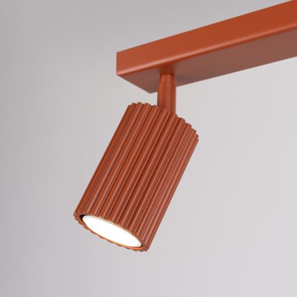 Spotlampe KARBON 2xGU10/10W/230V rød