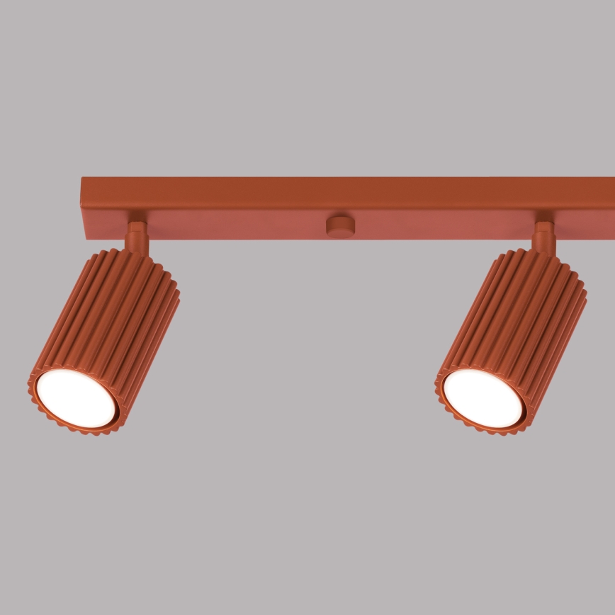 Spotlampe KARBON 4xGU10/10W/230V rød