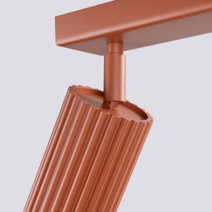 Spotlampe KARBON 6xGU10/10W/230V rød