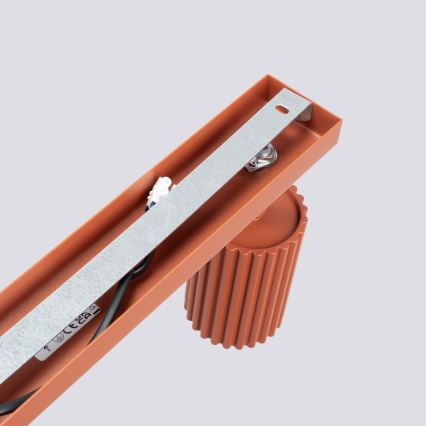 Spotlampe KARBON 6xGU10/10W/230V rød