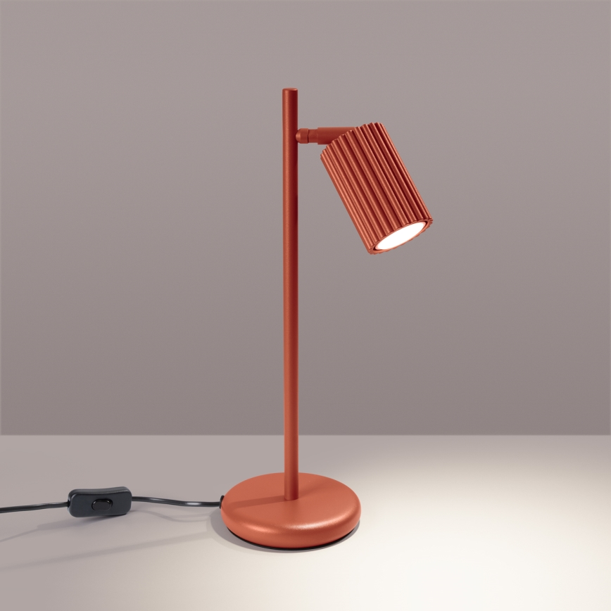 Bordlampe KARBON 1xGU10/10W/230V rød