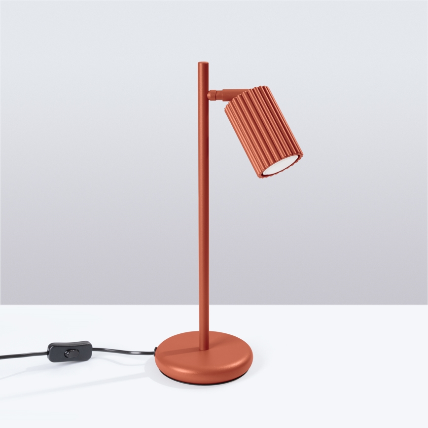 Bordlampe KARBON 1xGU10/10W/230V rød