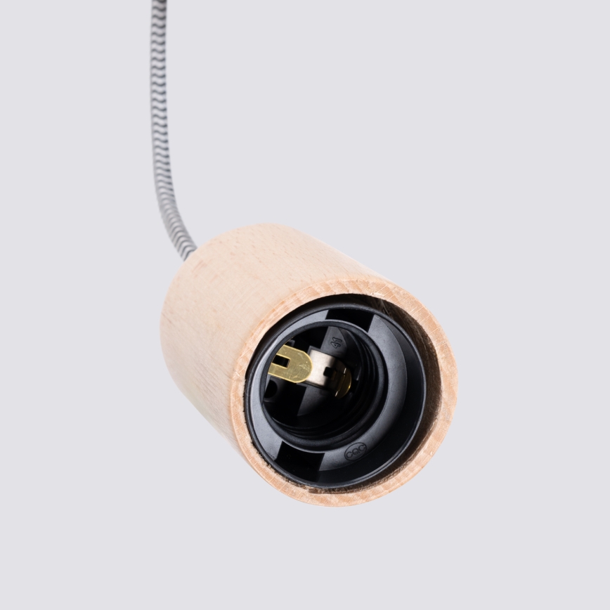Væglampe NIMBI 1xE27/15W/230V bøg