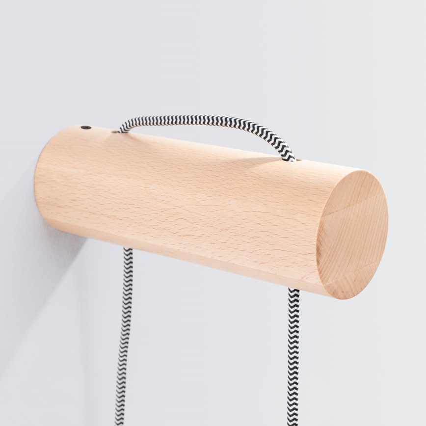 Væglampe NIMBI 1xE27/15W/230V bøg