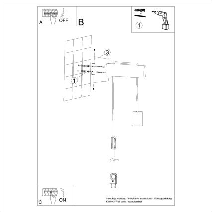 Væglampe NIMBI 1xE27/15W/230V bøg