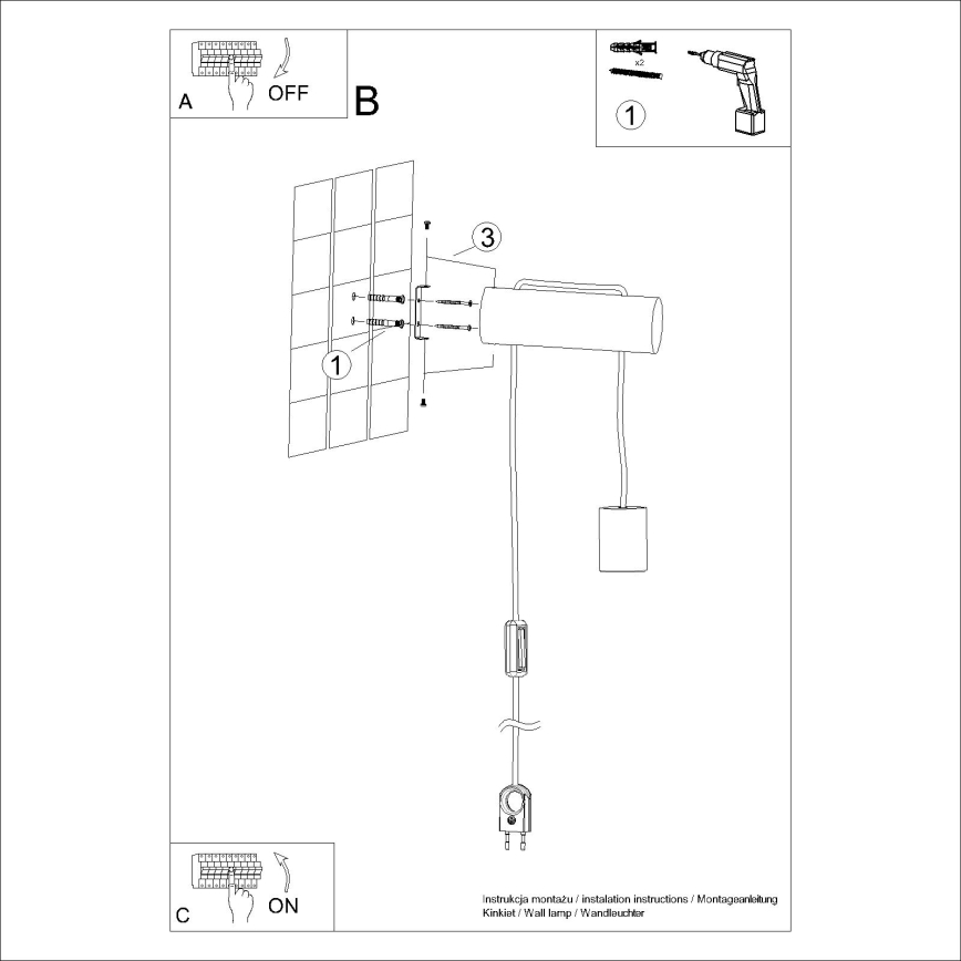 Væglampe NIMBI 1xE27/15W/230V bøg