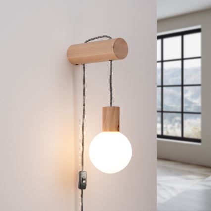 Væglampe NIBMI 1xG9/8W/230V bøg