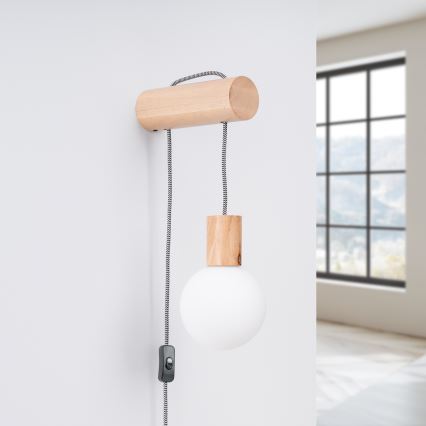 Væglampe NIBMI 1xG9/8W/230V bøg