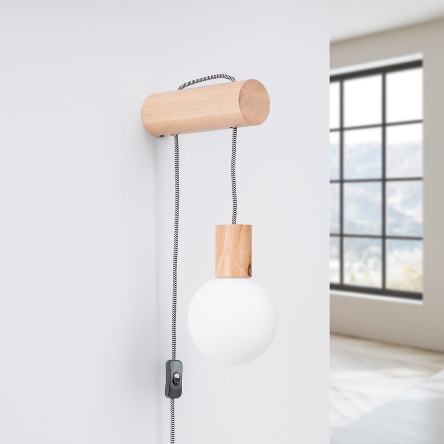 Væglampe NIBMI 1xG9/8W/230V bøg