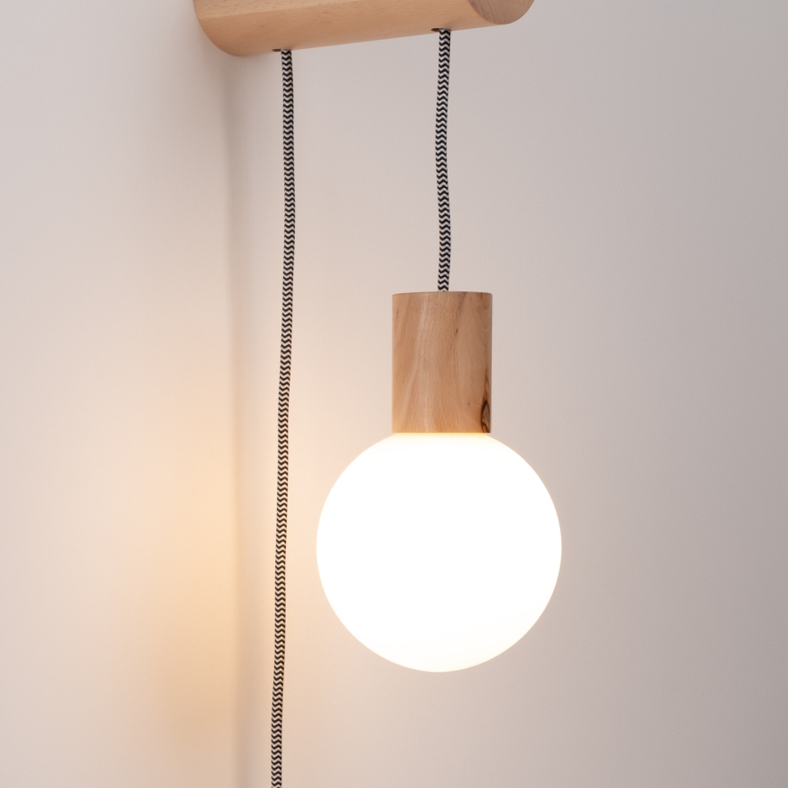 Væglampe NIBMI 1xG9/8W/230V bøg