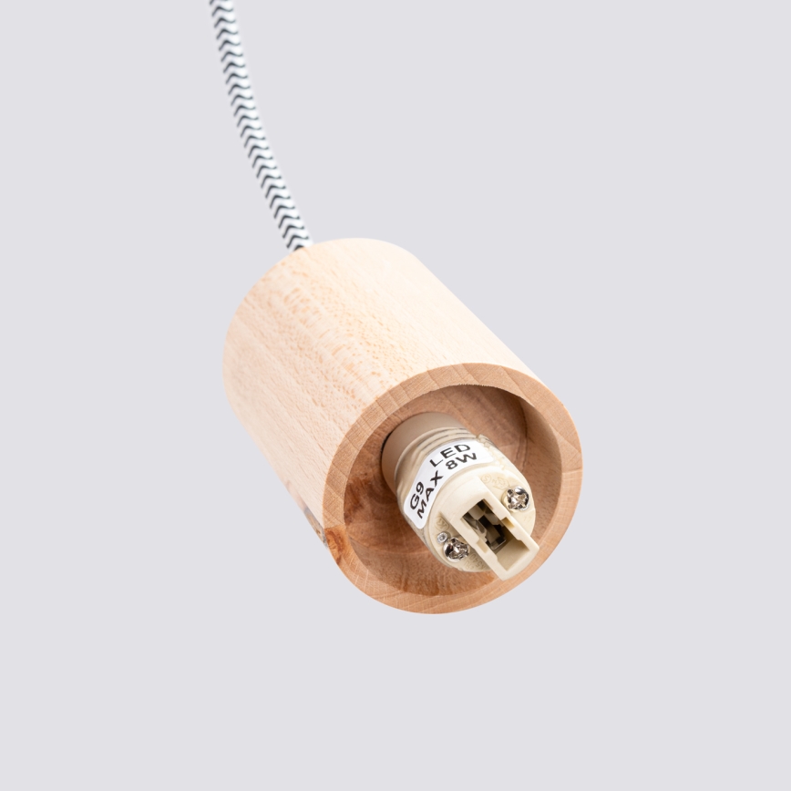 Væglampe NIBMI 1xG9/8W/230V bøg