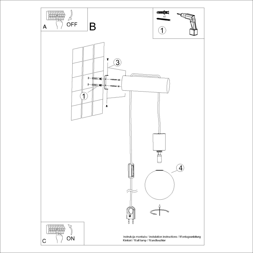 Væglampe NIBMI 1xG9/8W/230V bøg